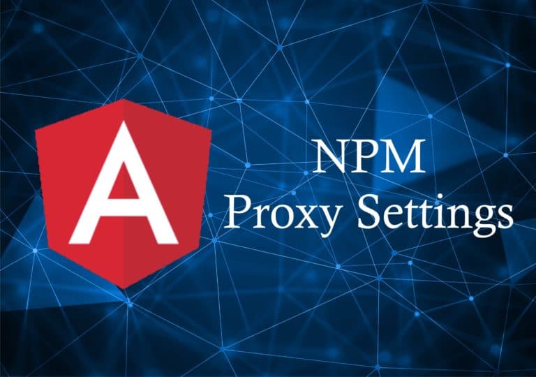 Npm Proxy Settings