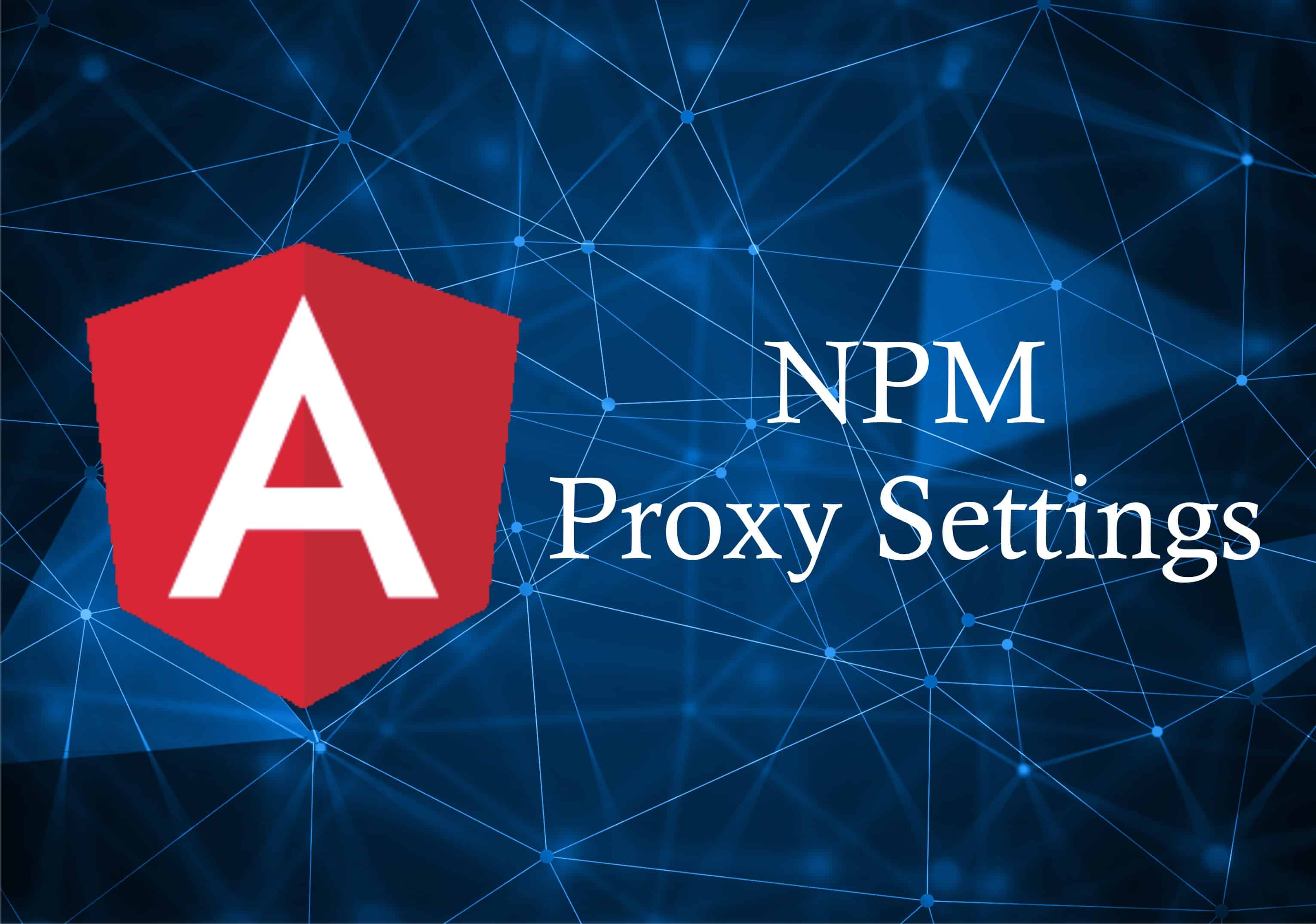 npm proxy config example