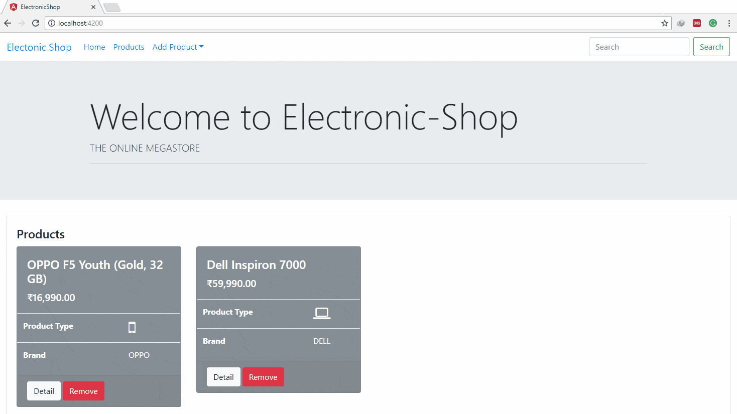 Electronic Shop Final Application : HTTP Service