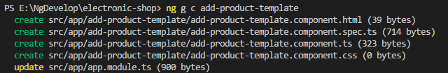 Create Template Driven Forms Component