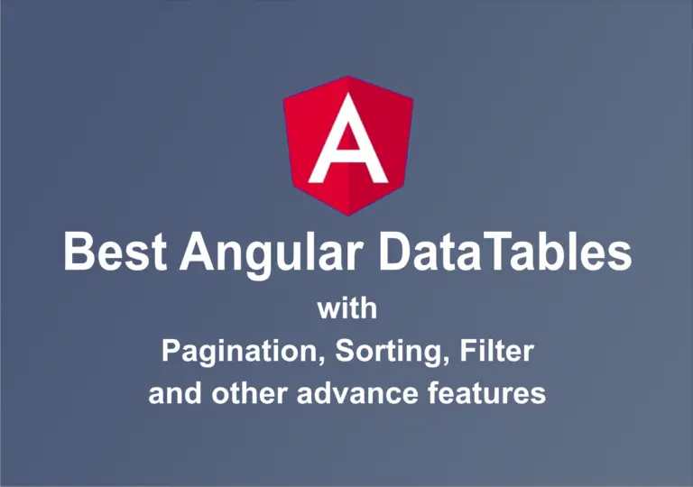 Best Angular DataTables
