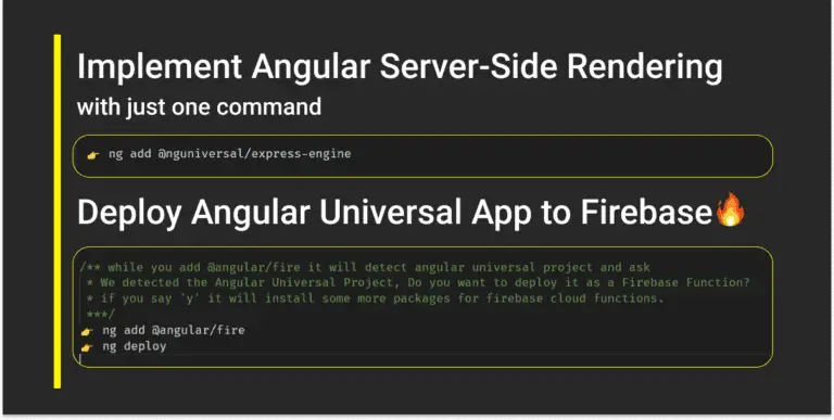 Implement Angular Server Side Rendering