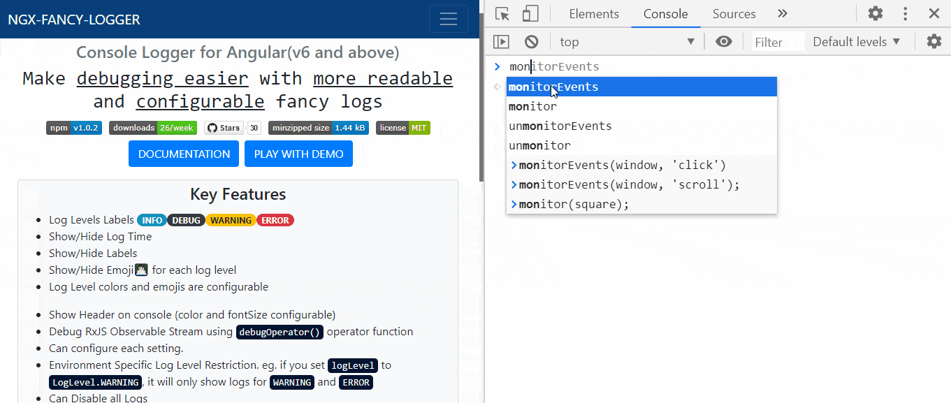 monitor object events